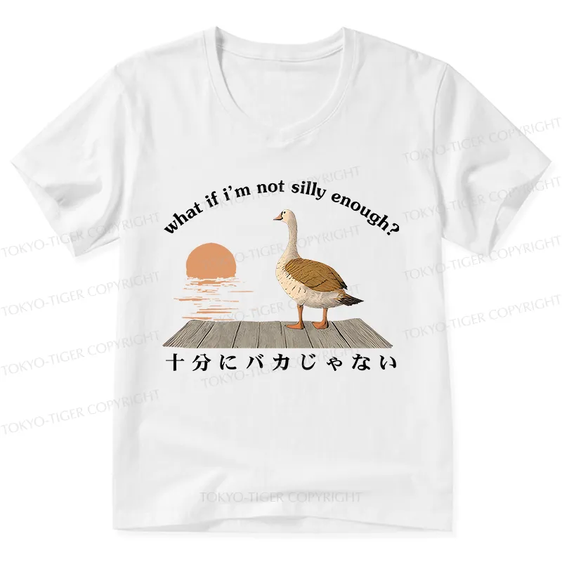 Tokyo-Tiger What If I'm Not Silly Enough V-Neck Classic T-Shirt Sale