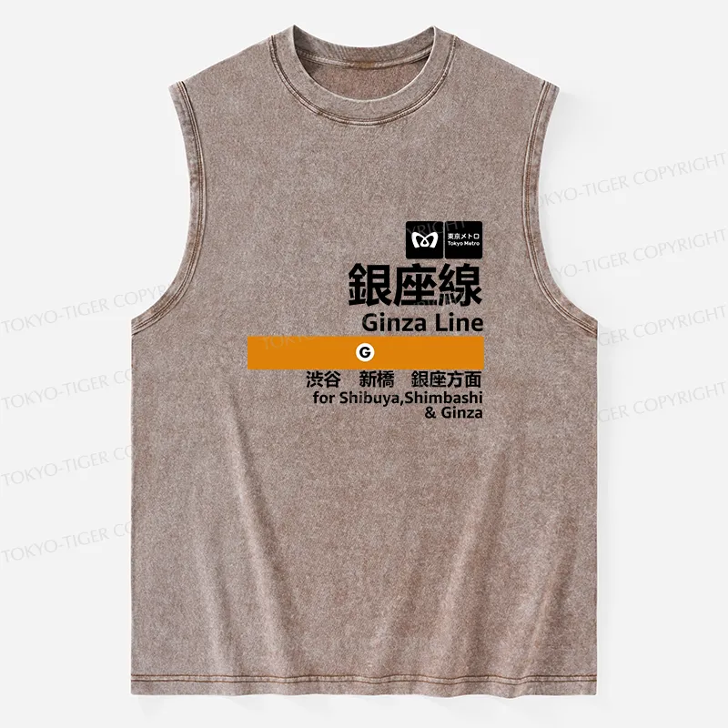 Tokyo-Tiger Ginza Line Japan Washed Tank
