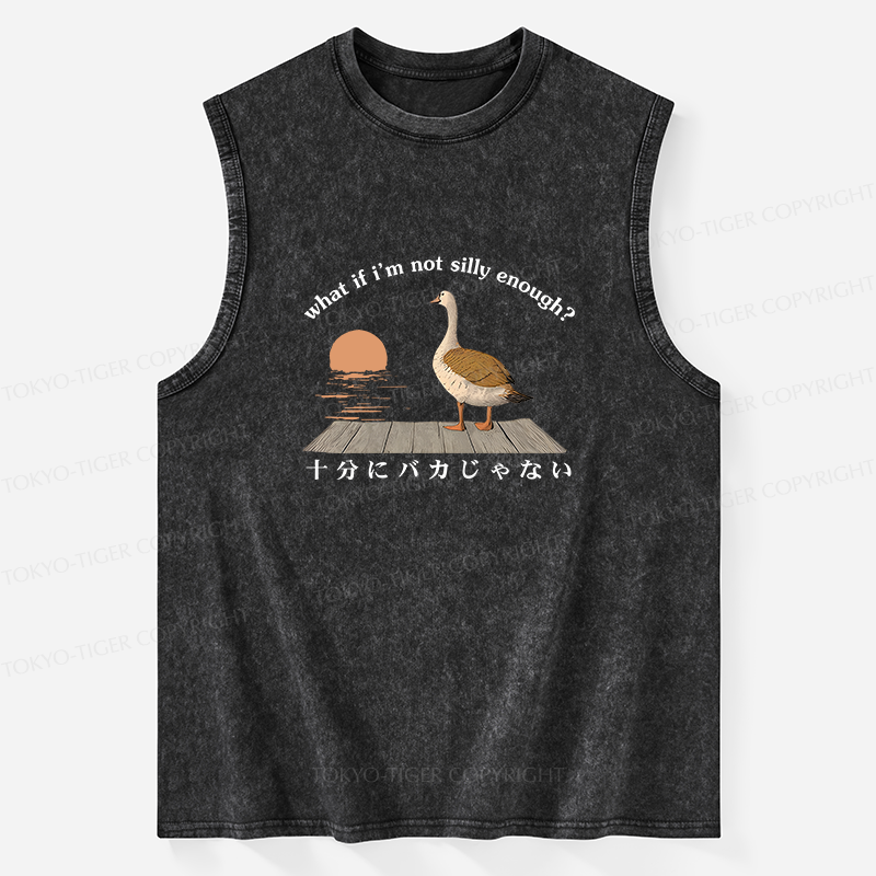 Tokyo-Tiger What If I'm Not Silly Enough Washed Tank