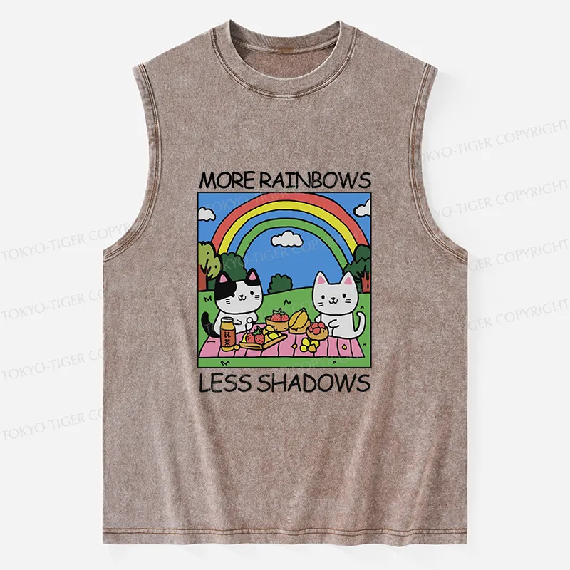 Tokyo-Tiger More Rainbows Less Shadows Washed Tank Sale