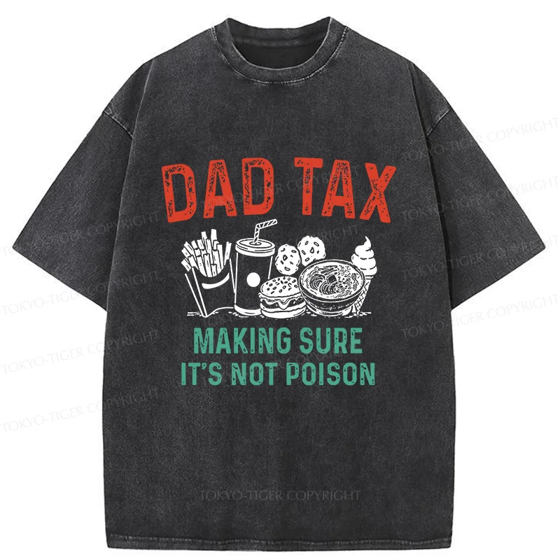 Tokyo-Tiger Funny Behavior Of Father Washed T-Shirt