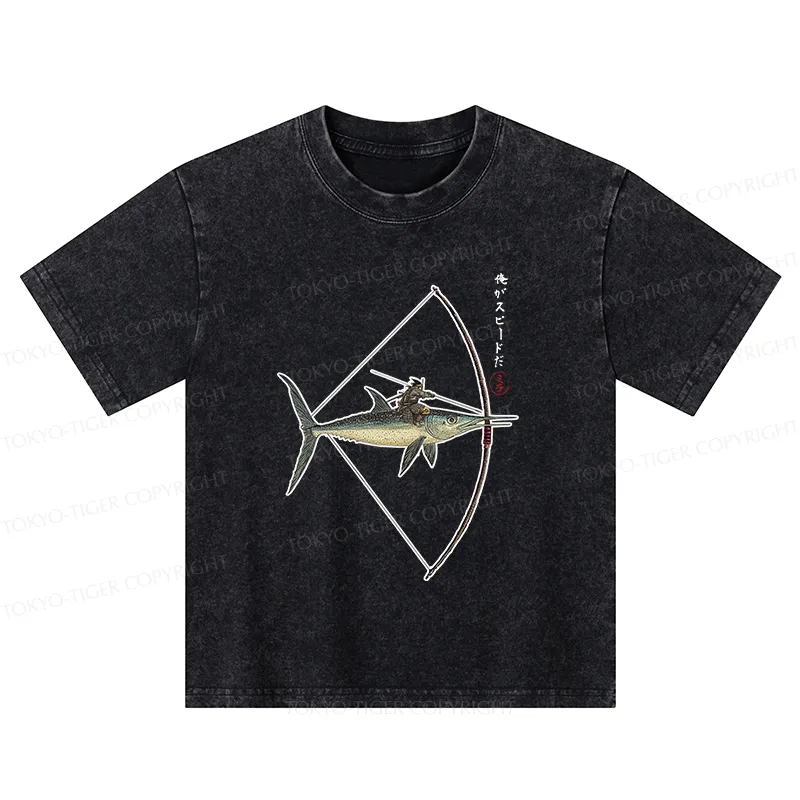 Tokyo-Tiger I Am Speed Kids Washed T-Shirt