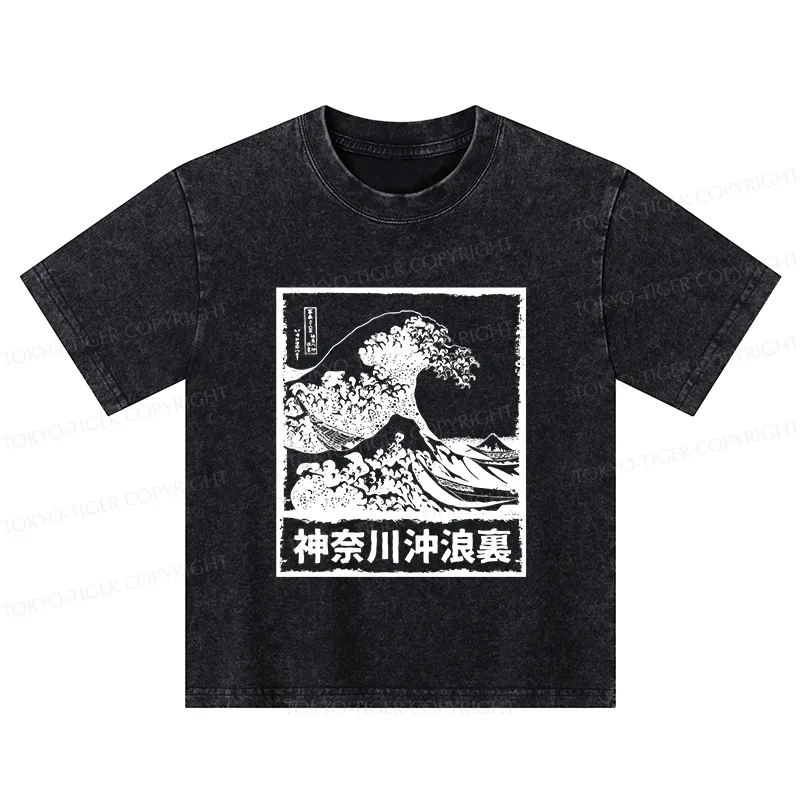 Tokyo-Tiger Legendary Wave Kids Washed T-Shirt