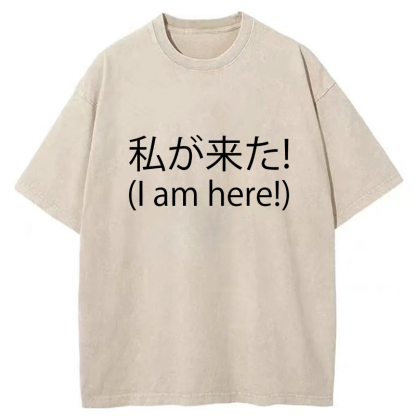 Tokyo-Tiger I'm Here Washed T-Shirt