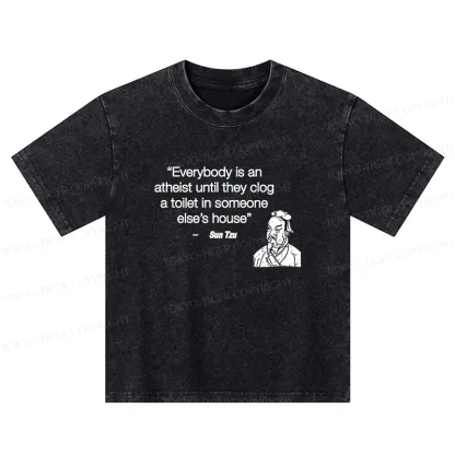 Tokyo-Tiger Funny Sun Tzu Saying Kids Washed T-Shirt