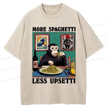 Tokyo-Tiger More Spaghetti Less Upset Bigfoot Washed T-Shirt