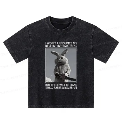 Tokyo-Tiger Rabbit Goes Into Madness Kids Washed T-Shirt