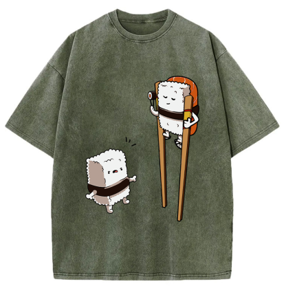 Tokyo-Tiger Sushi On Stilts Washed T-Shirt