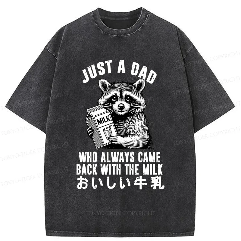 Tokyo-Tiger Father Brings Milk Washed T-Shirt