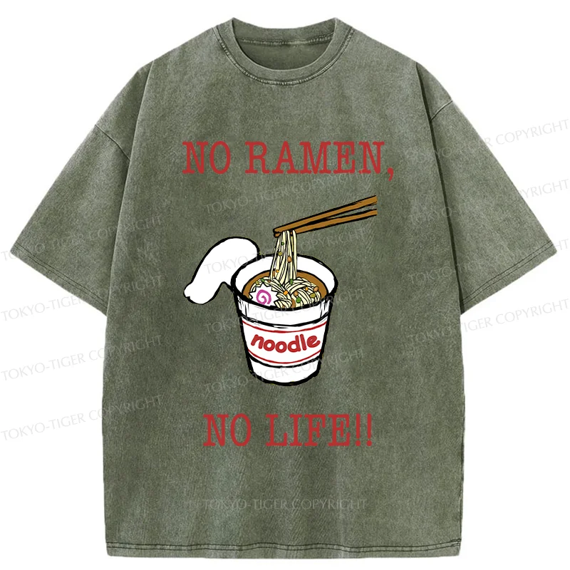 Tokyo-Tiger Life Must Have Ramen Washed T-Shirt