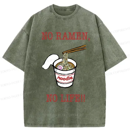 Tokyo-Tiger Life Must Have Ramen Washed T-Shirt