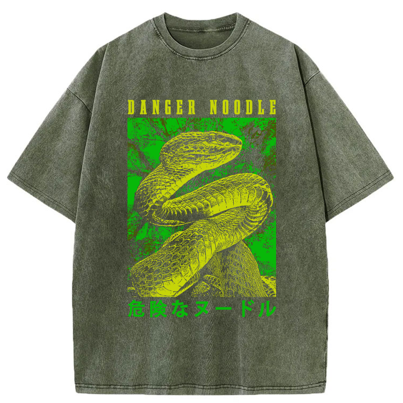 Tokyo-Tiger Dangerous Noodle Washed T-Shirt