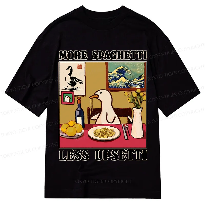Tokyo-Tiger More Spaghetti Less Upsetti Goose Classic T-Shirt