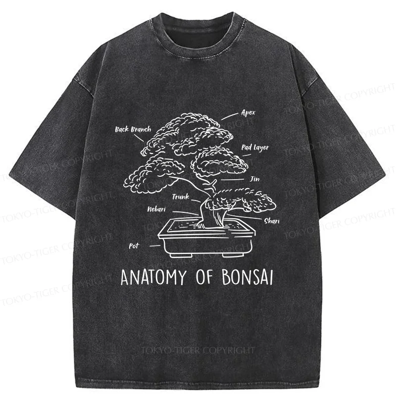 Tokyo-Tiger Anatomy Of A Bonsai Washed T-Shirt