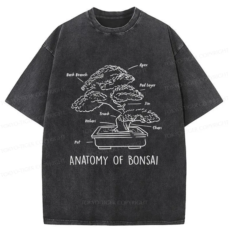 Tokyo-Tiger Anatomy Of A Bonsai Washed T-Shirt