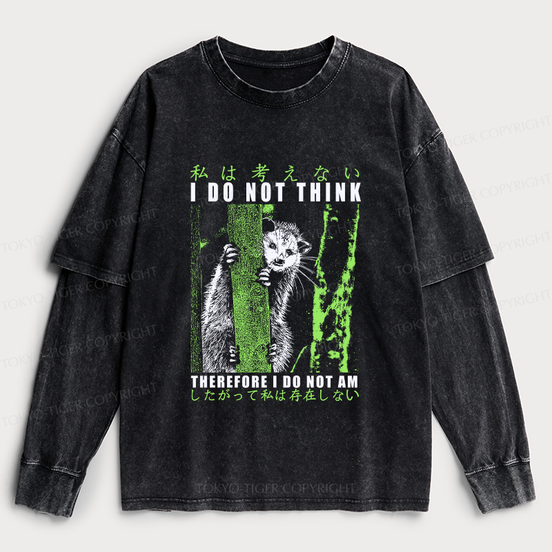 Tokyo-Tiger Stupid Possum Japan Washed Double Layer T-Shirt