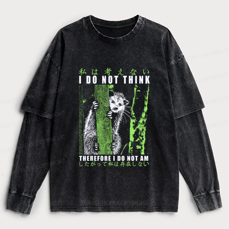 Tokyo-Tiger Stupid Possum Japan Washed Double Layer T-Shirt