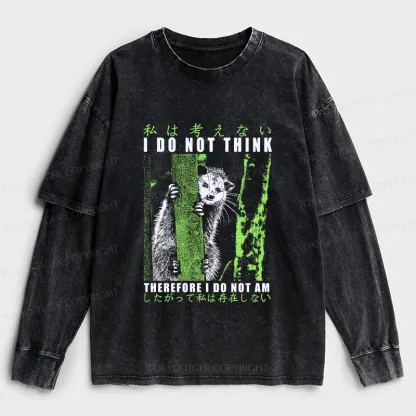Tokyo-Tiger Stupid Possum Japan Washed Double Layer T-Shirt