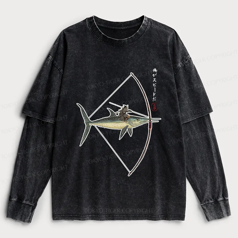 Tokyo-Tiger I Am Speed Washed Double Layer T-Shirt