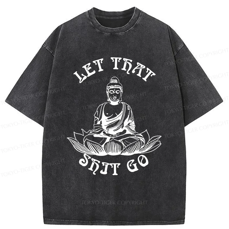 Tokyo-Tiger Interesting Buddhai Washed T-Shirt