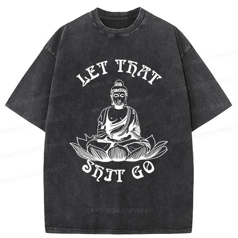 Tokyo-Tiger Interesting Buddhai Washed T-Shirt