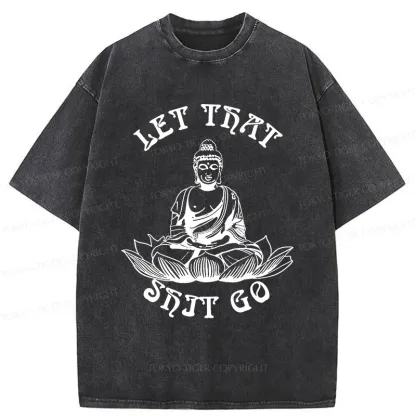 Tokyo-Tiger Interesting Buddhai Washed T-Shirt