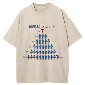 Image of Tokyo-Tiger Workplace Pyramid Washed T-Shirt