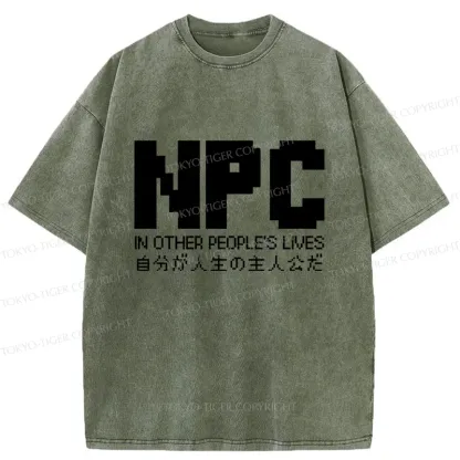 Tokyo-Tiger You Are The Protagonist Washed T-Shirt