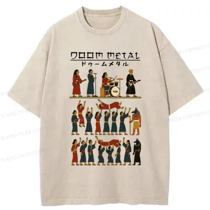 Tokyo-Tiger Doom Metal Washed T-Shirt