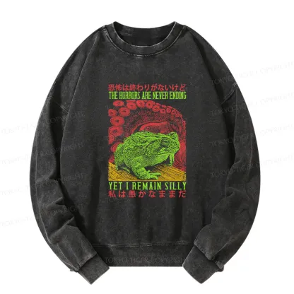 Tokyo-Tiger The Horrors Are Never Ending Japan Washed Sweatshirt