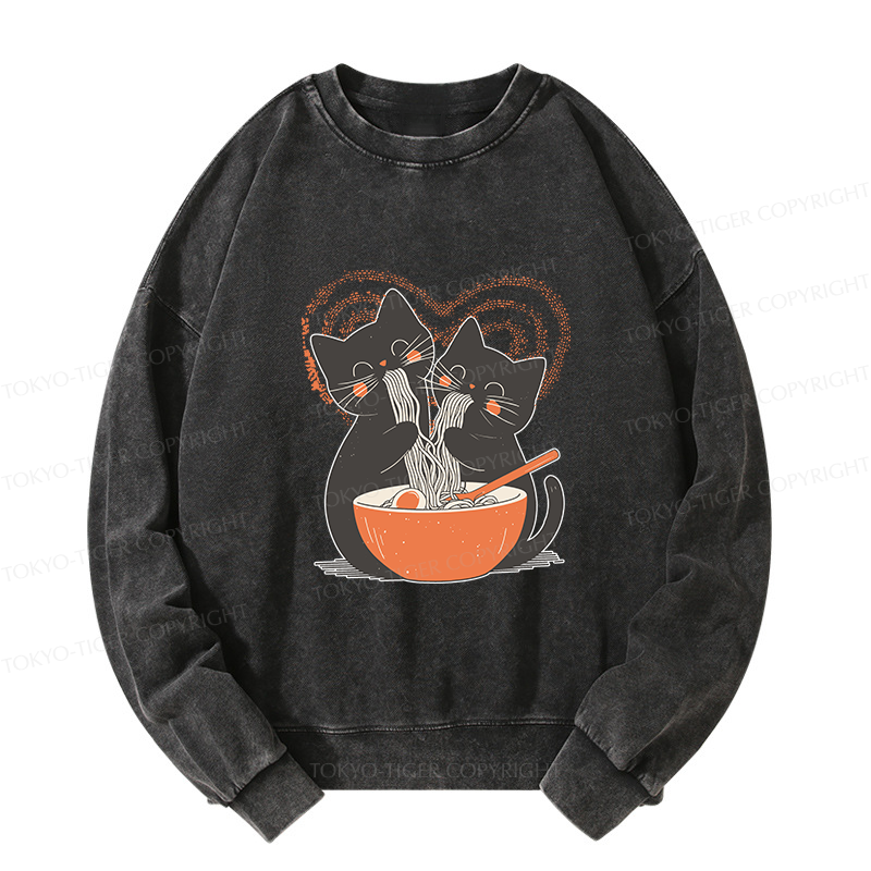 Tokyo-Tiger Let's Eat Ramen Together Washed Sweatshirt