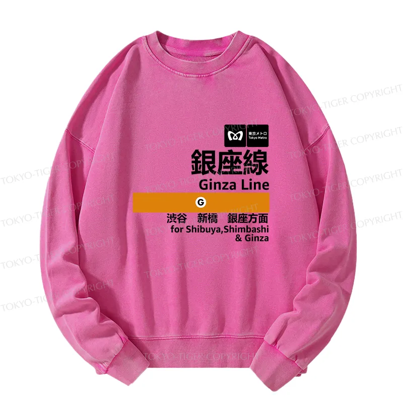 Tokyo-Tiger Ginza Line Japan Washed Sweatshirt