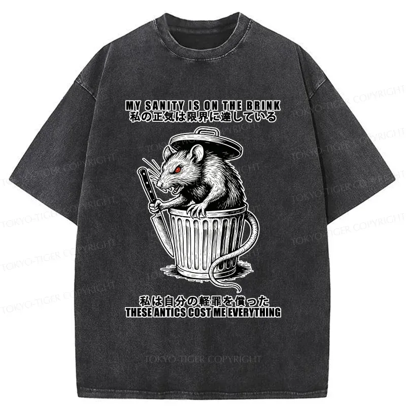 Tokyo-Tiger Revenge Of The Mouse Washed T-Shirt