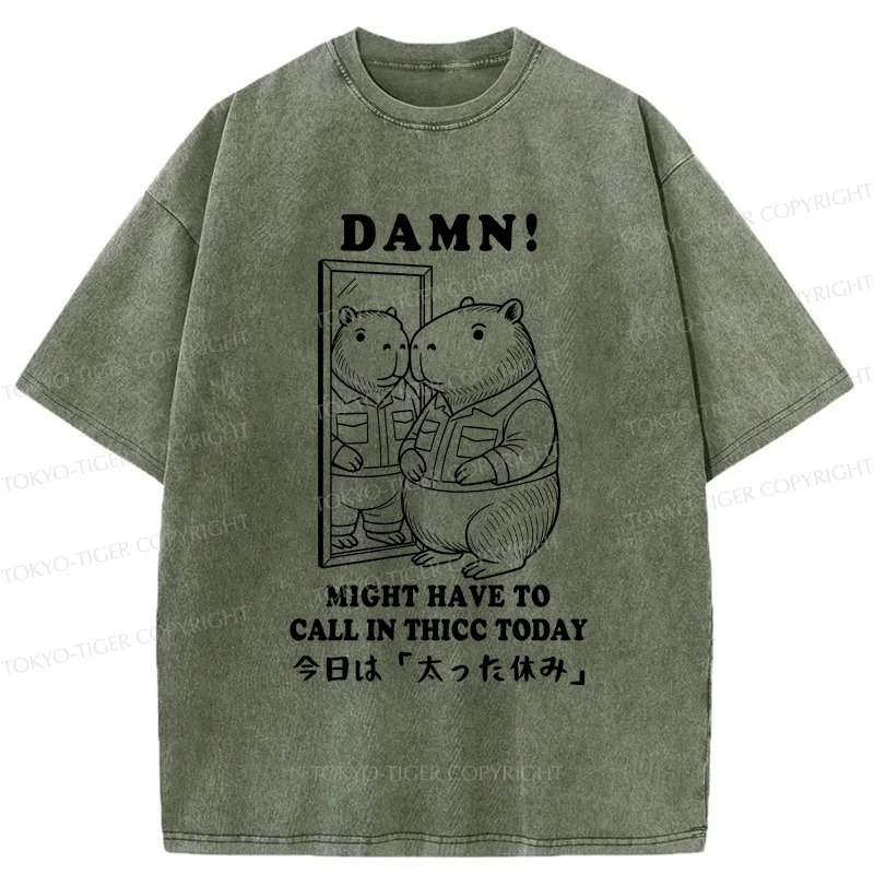 Tokyo-Tiger Fatty's Day Off Washed T-Shirt