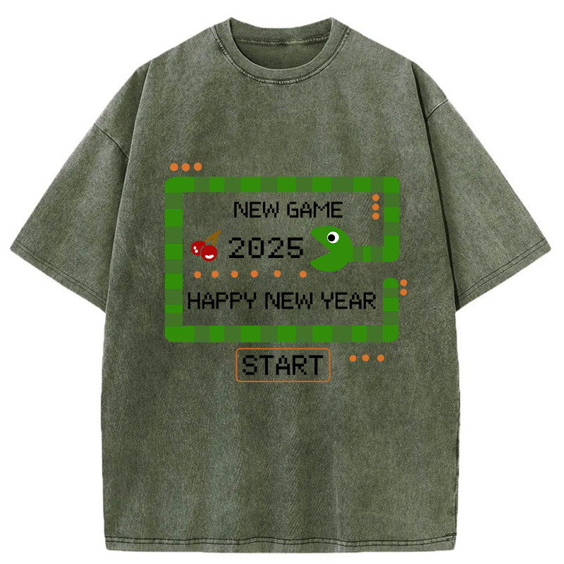 Tokyo-Tiger 2025 Happy New Year Washed T-Shirt