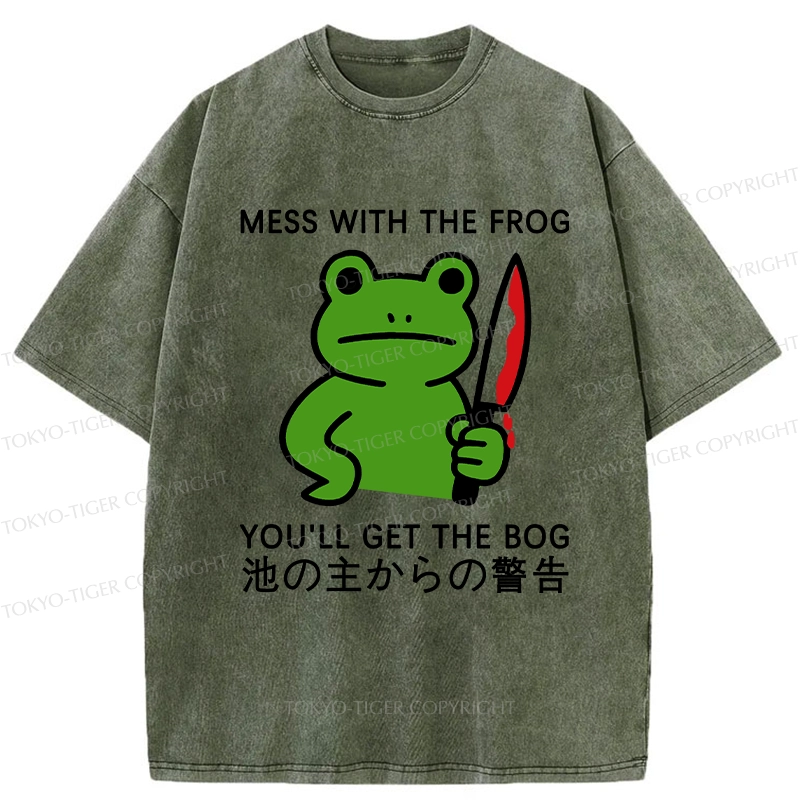 Tokyo-Tiger Don't Mess With The Frog Washed T-Shirt