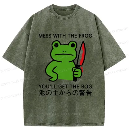 Tokyo-Tiger Don't Mess With The Frog Washed T-Shirt