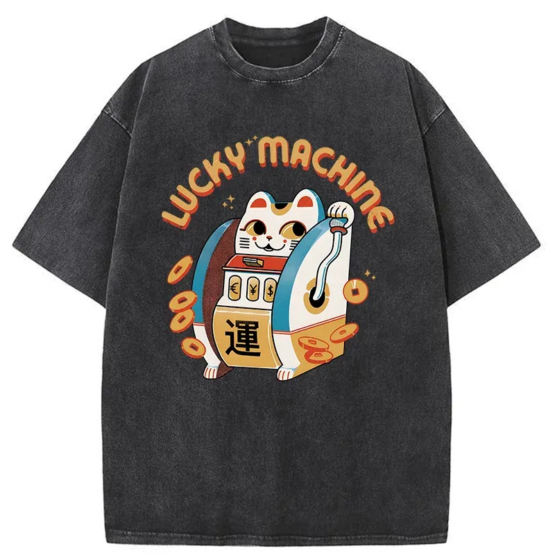 Tokyo-Tiger Lucky Machine Japan Washed T-Shirt