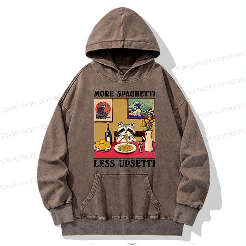 Tokyo-Tiger More Spaghetti Less Upsetti Japanese Washed Hoodie