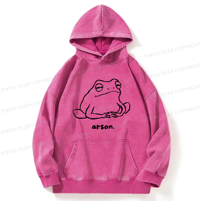 Tokyo-Tiger Japan Arsonist Frog Washed Hoodie