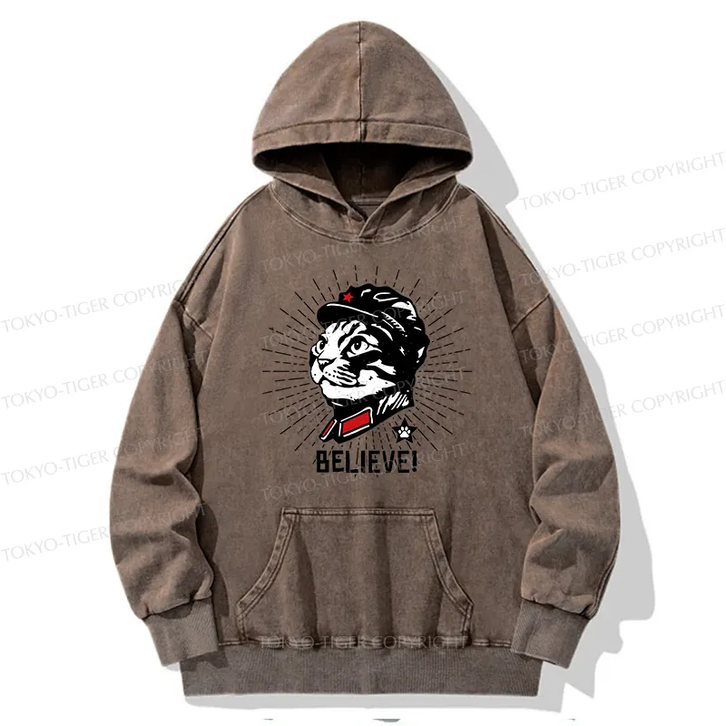 Tokyo-Tiger Trust Cat Chairman Washed Hoodie