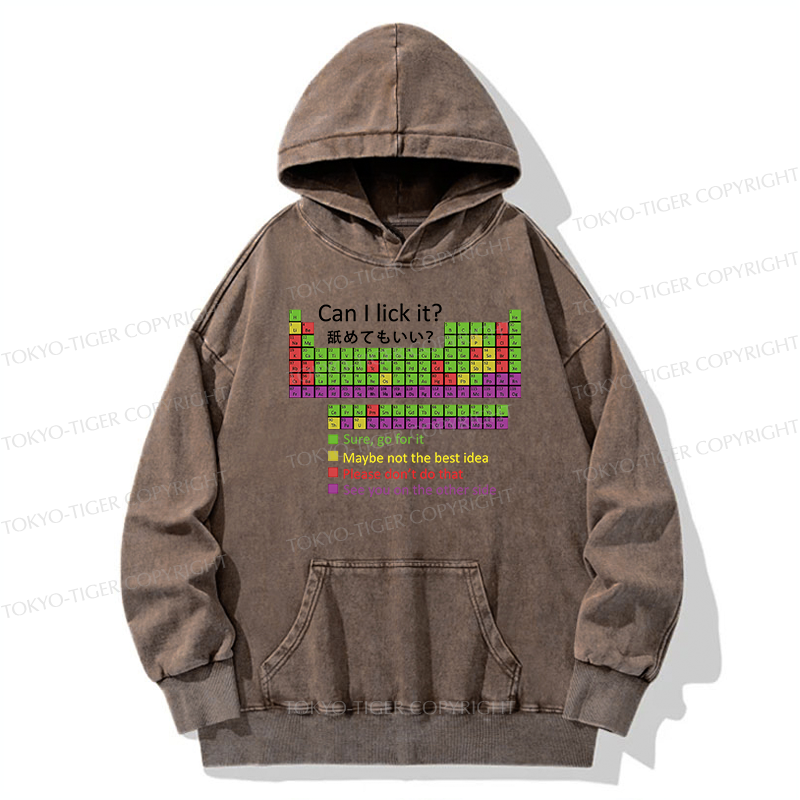 Tokyo-Tiger Can I Lick It Washed Hoodie