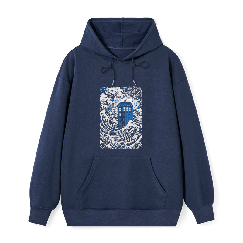 Tokyo-Tiger The Great Wave Off Tardis Classic Hoodie