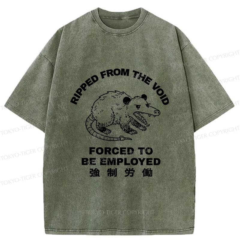 Tokyo-Tiger Forced Labor Possum Washed T-Shirt