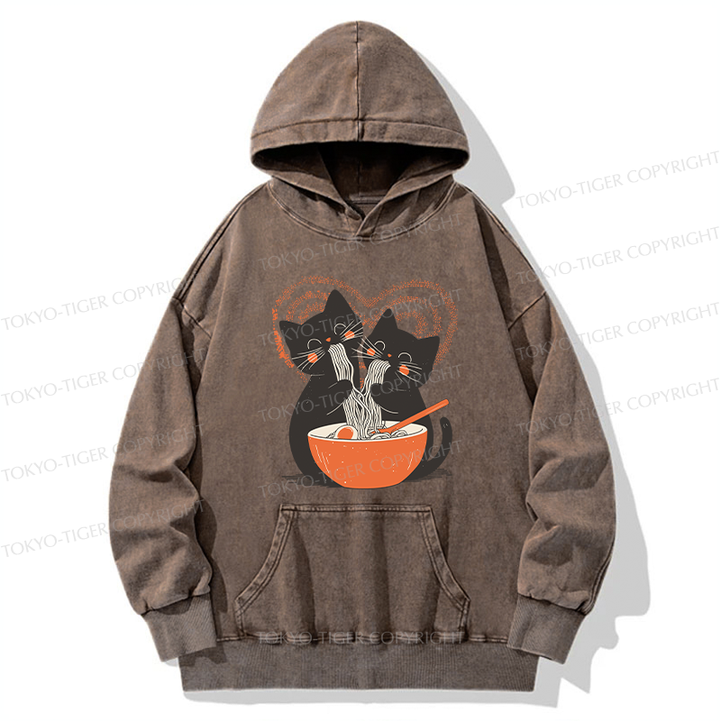 Tokyo-Tiger Let's Eat Ramen Together Washed Hoodie