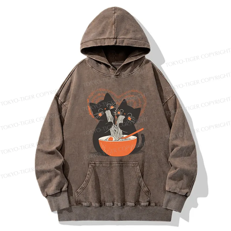 Tokyo-Tiger Let's Eat Ramen Together Washed Hoodie