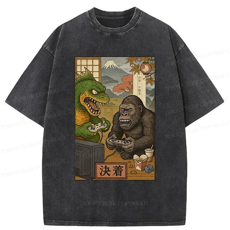 Tokyo-Tiger Japan Bonsai Washed T-Shirt Sale