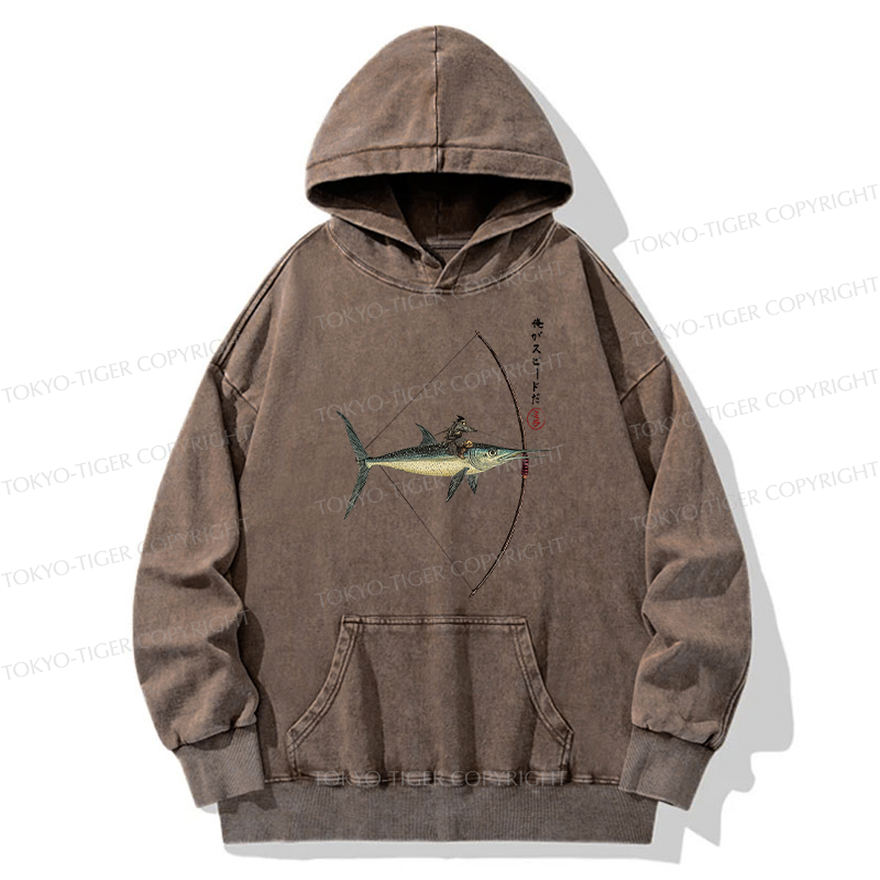 Tokyo-Tiger I Am Speed Washed Hoodie