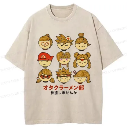 Tokyo-Tiger Otaku Ramen Club Washed T-Shirt