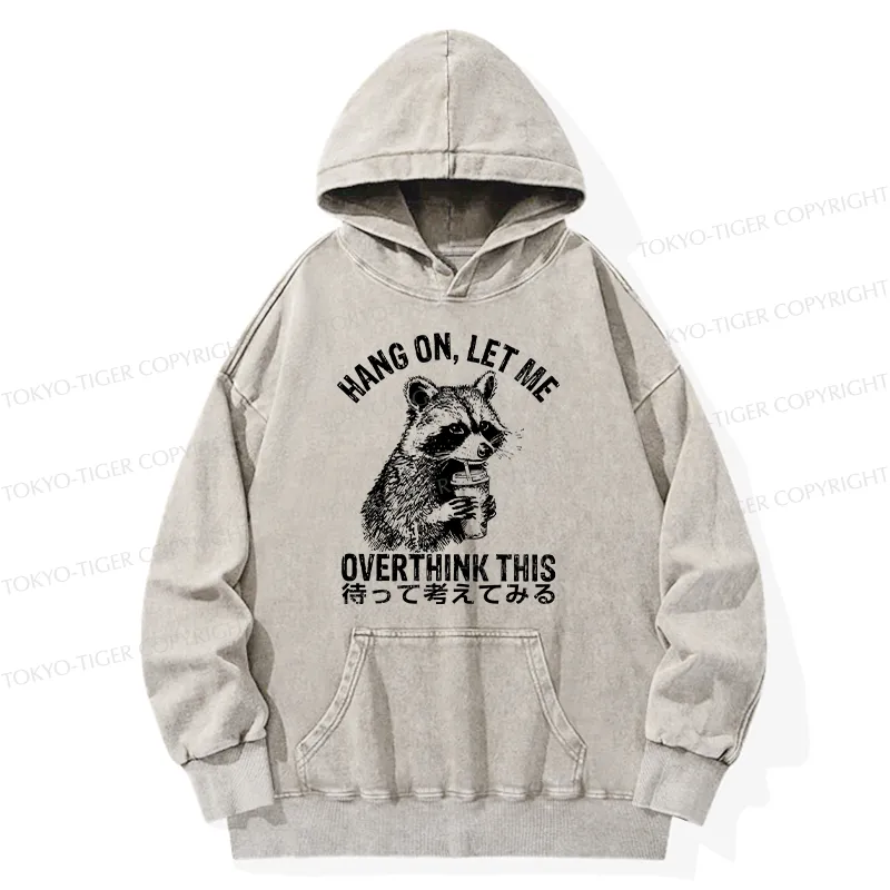 Tokyo-Tiger Overthink Raccoon Washed Hoodie